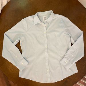 Brooks Brothers Fitted Non-Iron Stretch Supima® Cotton Dress Shirt, Size 14